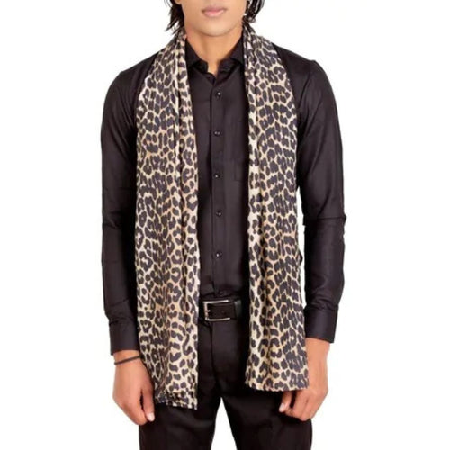 Leopard Print Scarf â€“ Viscose Fabric, Unisex, Stylish and Lightweight, Perfect for Any Occasion