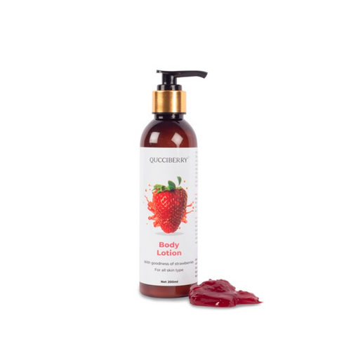 Strawberry Body Lotion, 200 ML â€“ Hydrating, Nourishing, and Moisturizing for Soft, Smooth, and Healthy Skin, Suitable for All Skin Types, Daily Use, Unisex, Perfect for Year-Round Care