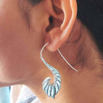 Silver Plated Brass Metal Earrings