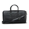 Vegas Leather Duffle Bag, Durable Black Leather, Spacious and Stylish, Ideal for Travel and Weekend Trips (Black)