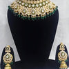 Royal Kundan Bridal Choker Necklace Set, Maang Tikka and Earrings, Traditional Indian Wedding Jewelry (Set of 2)