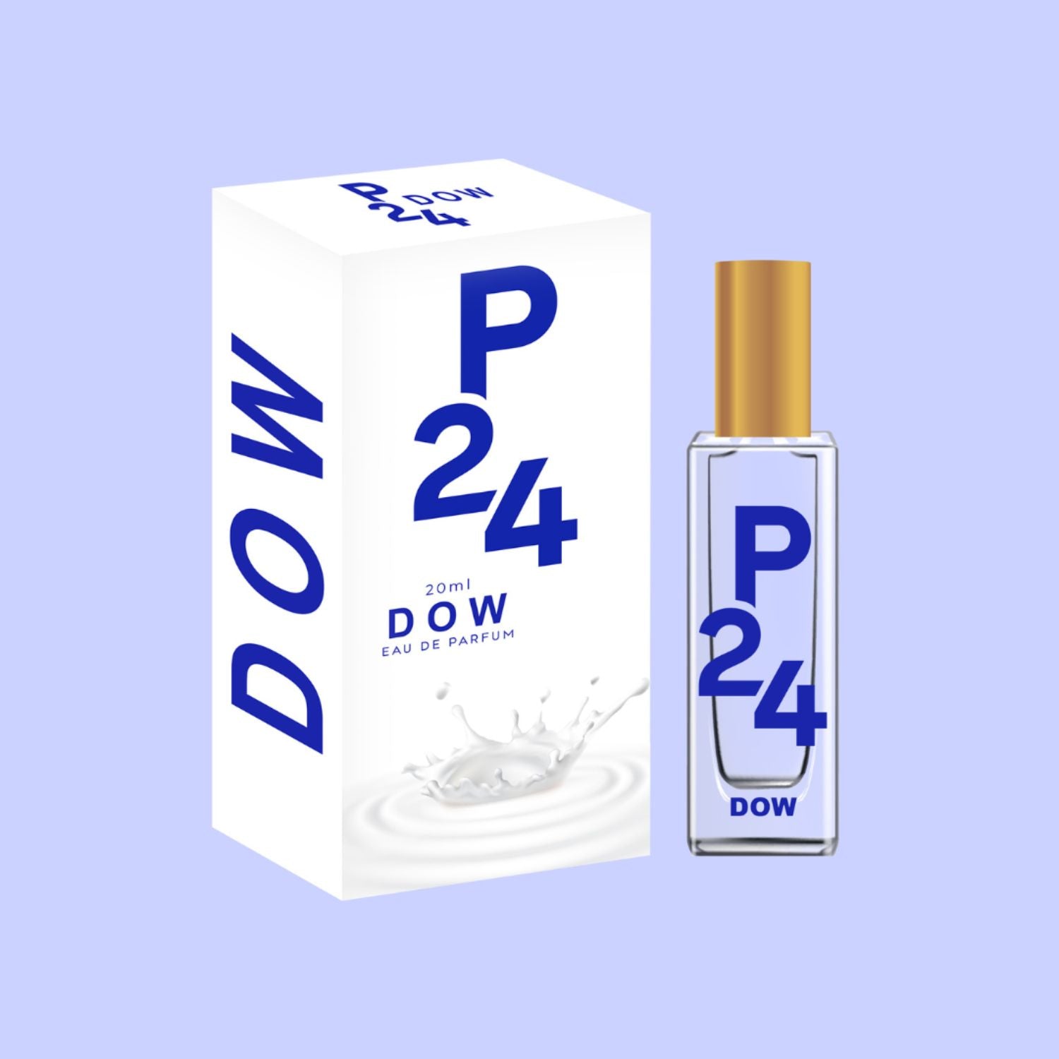 P24 Dow Perfume for Men and Women, Fresh and Comforting Unisex Fragrance with Floral and Fruity Notes, Soft and Elegant Eau de Parfum, Light and Refreshing Scent, Perfect Gift for Any Occasion (20ml)