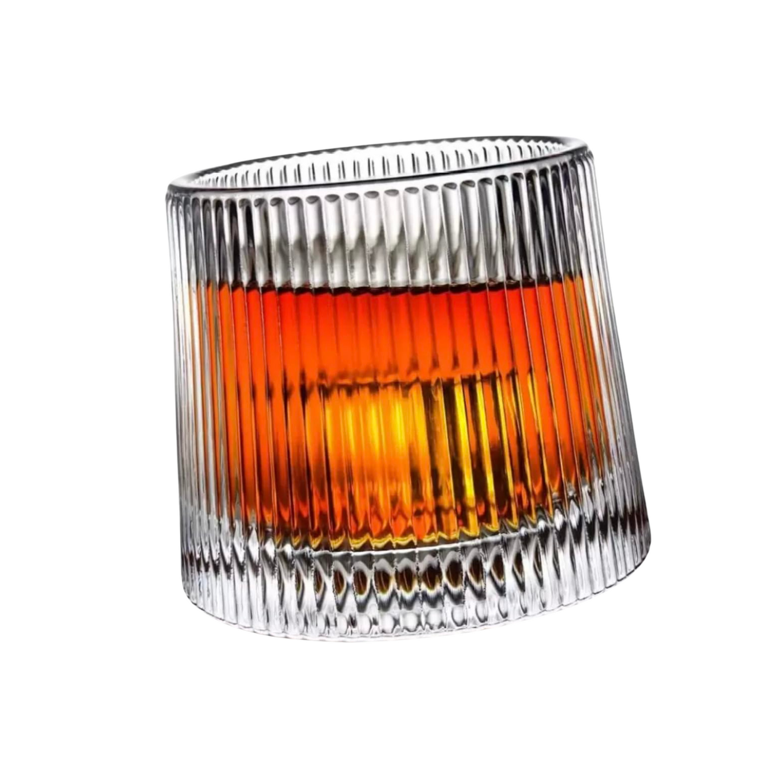 Whiskey Glass Set with Rotating Base | Crystal-Clear Old Fashioned Glasses with Lead-Free & Durable Design