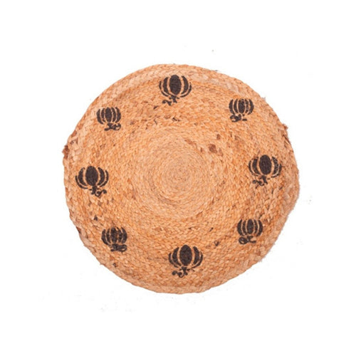 Qucciberry Jute Table Top, Braided Round Placemat, Stylish Home & Garden DÃ©cor, Unisex Gift