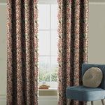 Casableu Azure Polyester Eyelets (Steel) Blackout Curtains with Tie Back, Bedroom Living Room