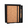 Accord Journal Notebook with Pen for Corporate Gifting | Personalized A5 Notebook with Cork Cover & Metal Pen - 192 Pages