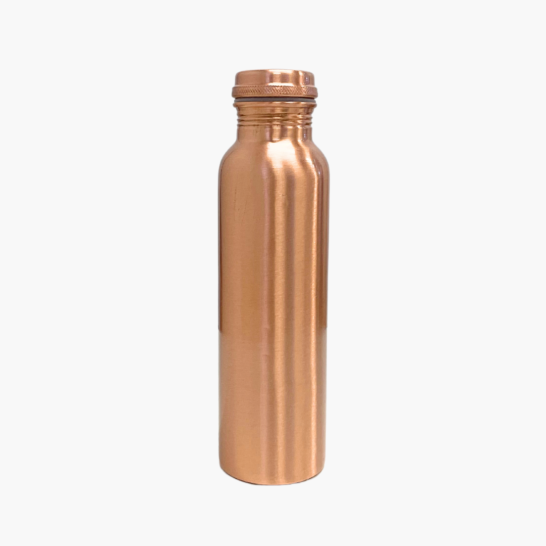 SuperGeneriX Pure Copper Water Bottle 1L | Ayurvedic Pure Copper Water Bottle with Leakproof Lid | 1L Water Bottle for Office & Gym