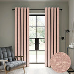 Casableu Lasa Med Polyester Eyelets (Steel) Blackout Curtains with Tie Back, Bedroom Living Room