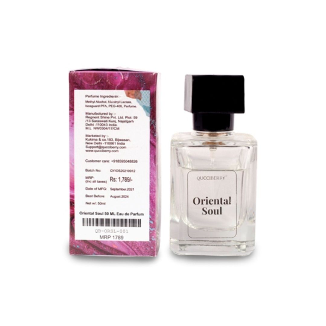 Oriental Soul Eau De Parfum, 50 ML – Premium Luxury Fragrance, Long-Lasting, Floral Tuberose Cardamom Scent, Perfect for Day & Night, Unisex, Ideal for Special Occasions