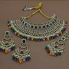 Exquisite Pearl and Jewel-Encrusted Bridal Jewelry Set, Traditional Indian Wedding Jewelry (Set of 3)