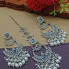 Elegant Bridal Earring Set - Sparkling Crystal & Pearl Design, Traditional Indian Wedding Jewelry (Set of 1)