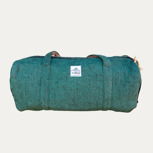 Everyday Hemp Duffle Bag with Dual Compartments |  Eco-Friendly Travel Bag with Premium YKK Zipper Closure