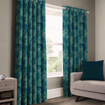 Casableu Eden Polyester Eyelets (Steel) Blackout Curtains with Tie Back, Bedroom Living Room