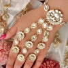 Dazzling Crystal Floral Hand Harness - Exquisite Bridal and Formal Jewelry, Traditional Indian Wedding Jewelry (Set of 1)