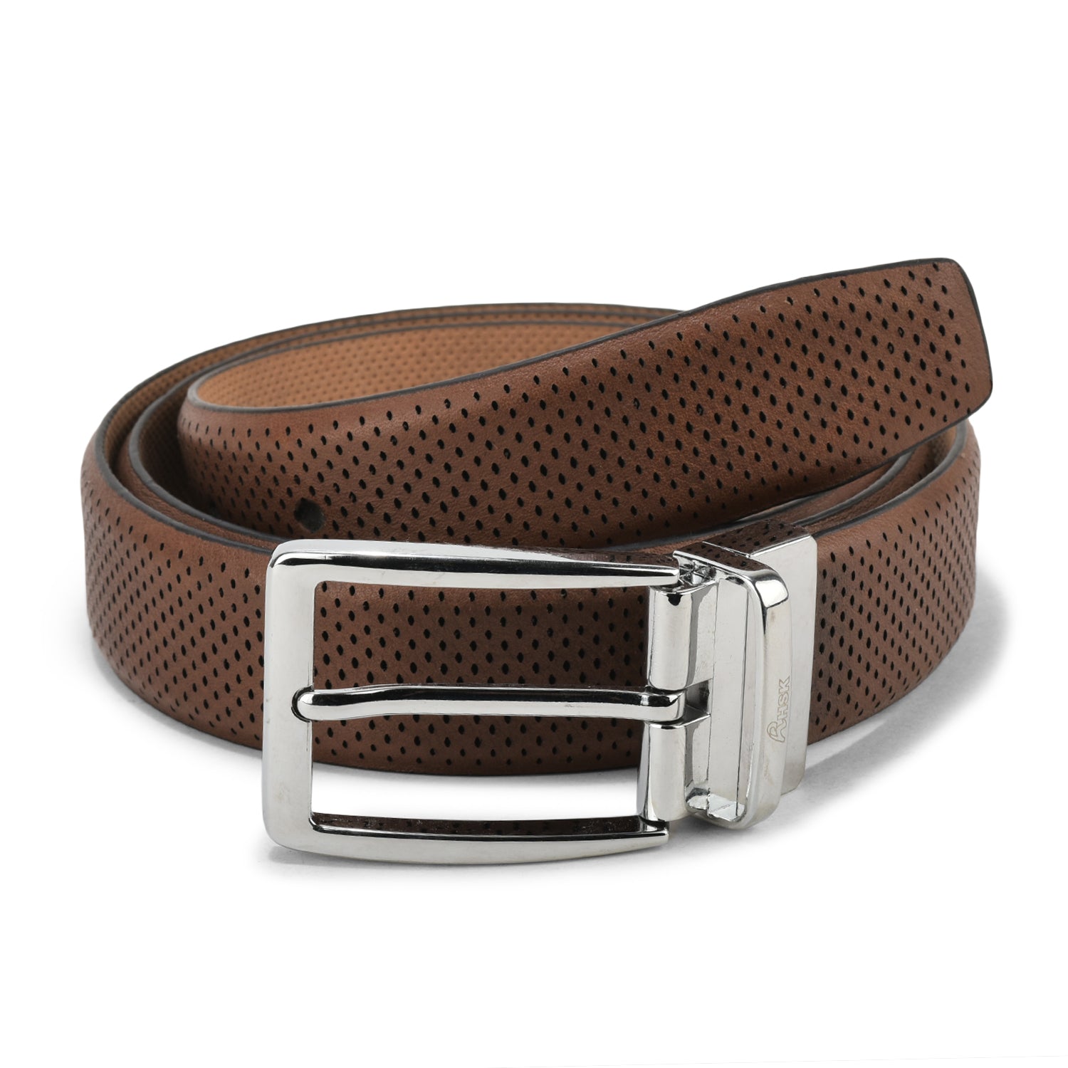 Walter Hagen Perforated Golf Belt, High-Quality Leather, Stylish Design, Ideal for Golf and Casual Wear