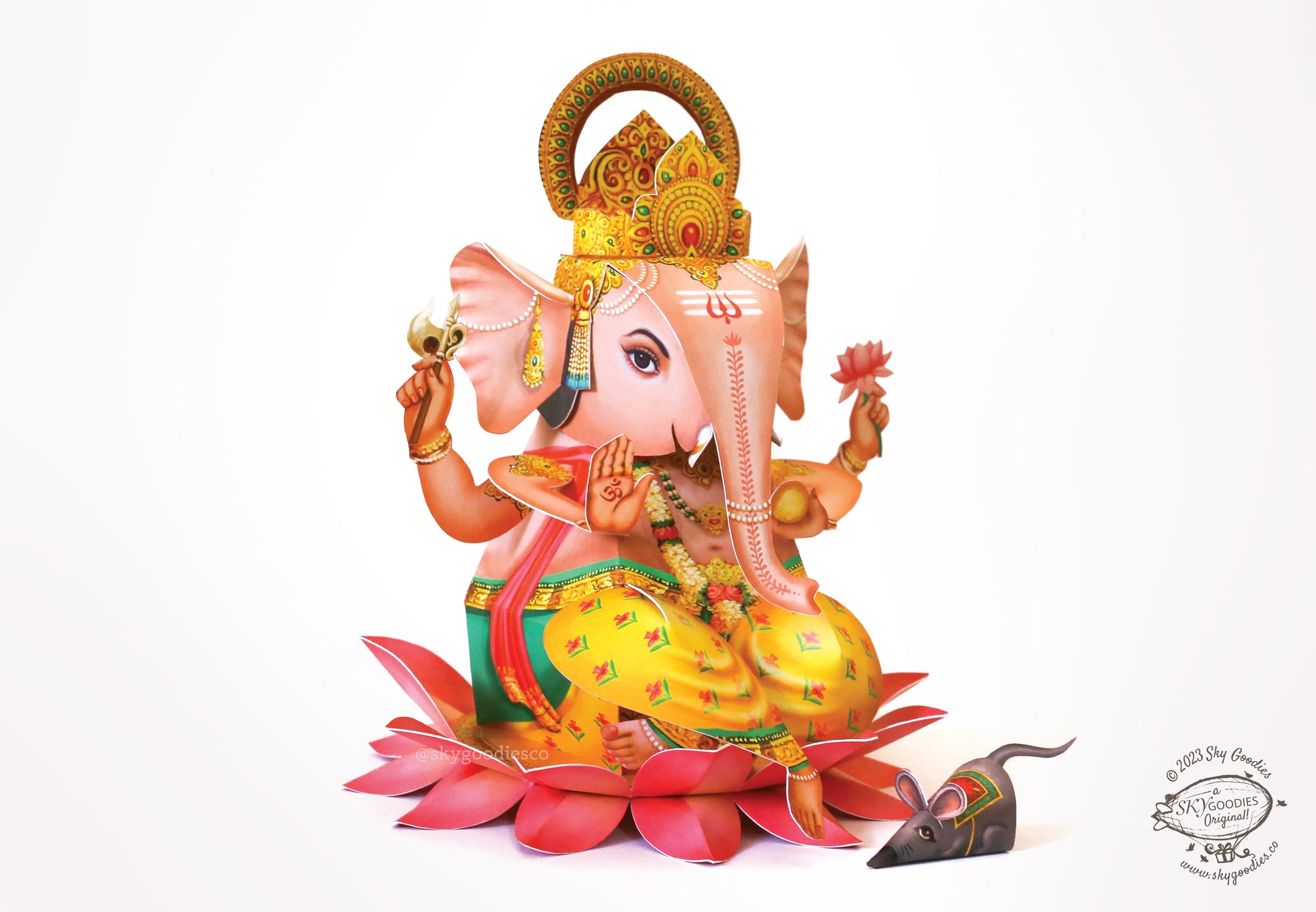 DIY Paper Craft Kit - Ganesha, Fun Craft Kit, Ideal for Festival DÃ©cor, Creative DIY Project