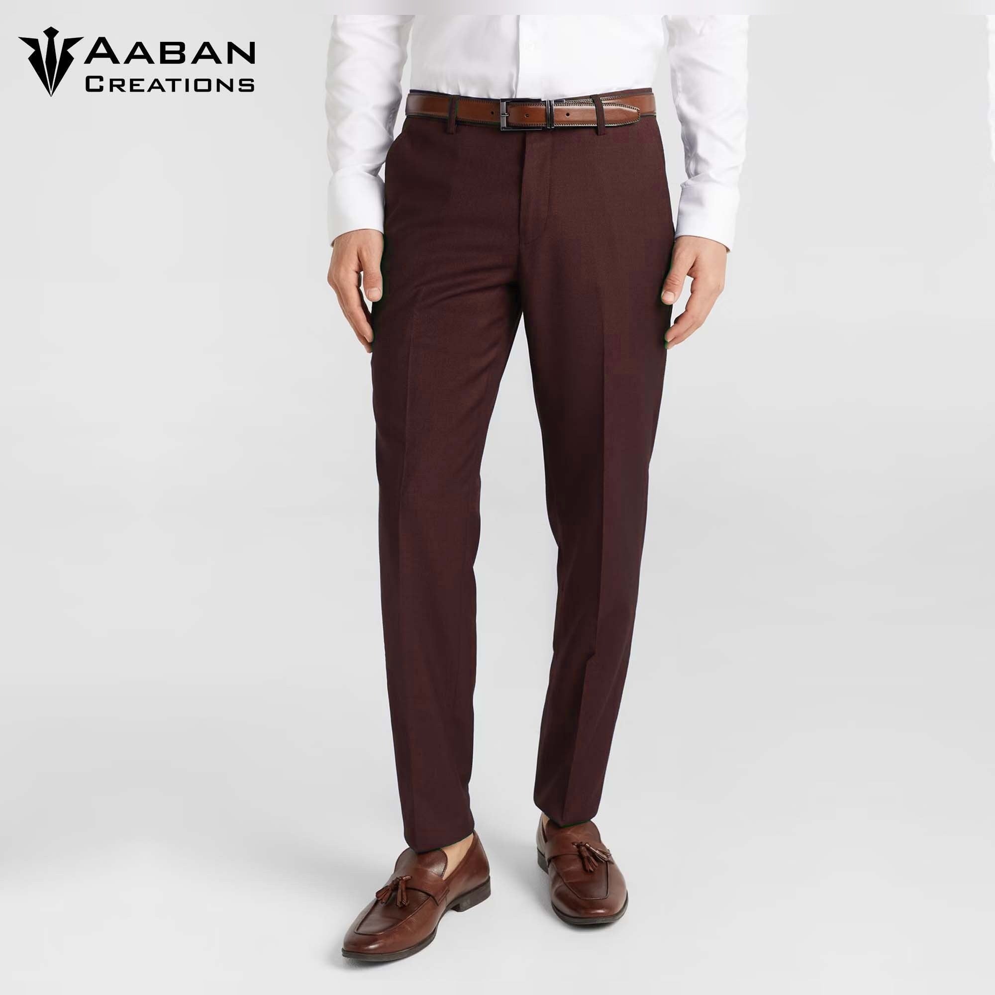 Men's slim-fit crater brown two-piece business suit, perfect for formal wear, meetings, or special occasions.