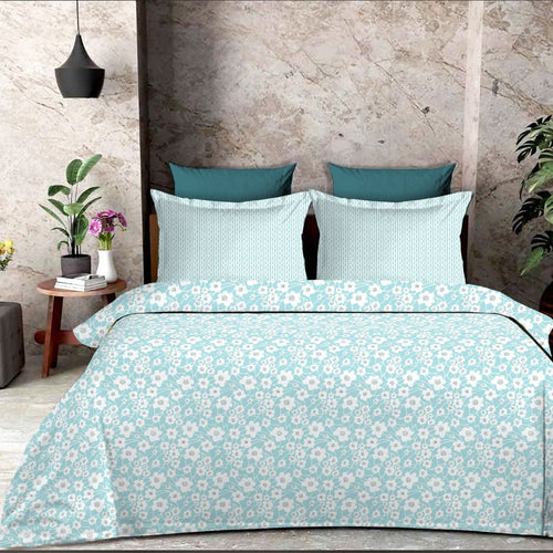 Rosemary Blue Twill Cotton Pillowcases, Paired Pillow Covers, Soft, Durable, and Elegant for Everyday Comfort (108