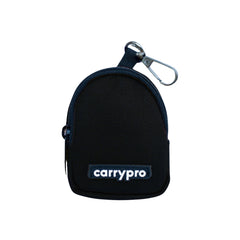 Pro Coin Pouch | Compact Coin Organizer with Zipper Closure and Detachable Hook | Black