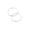 Sterling Silver Hoop Earrings Set | Thin Loop Earrings - Set of 3 (Small, Medium & Large)