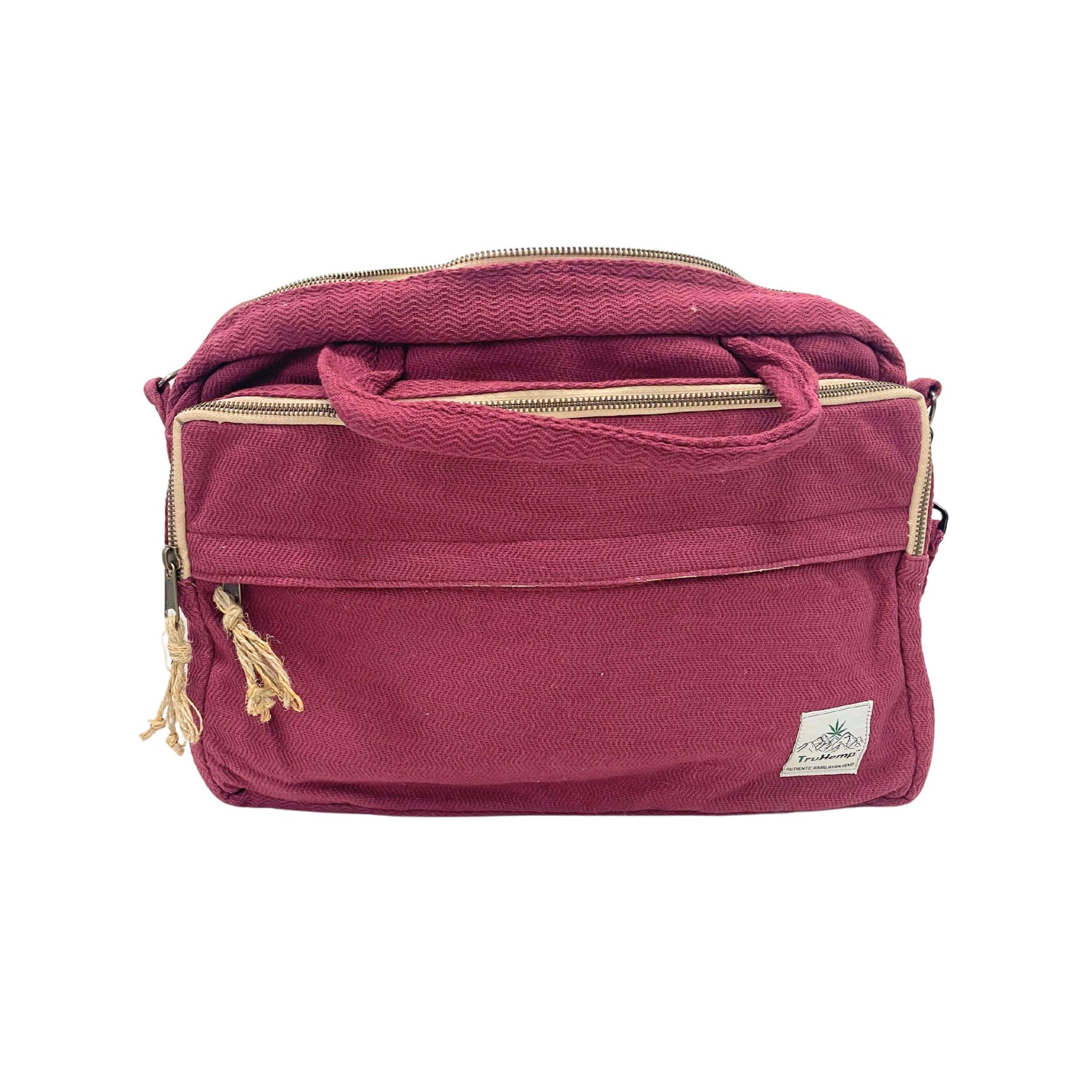 Hemp Laptop Side Bag | Laptop Messenger Bag with Adjustable Shoulder Strap