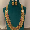 Opulent Gold and Gemstone Necklace Set, Traditional Indian Wedding Jewelry (Set of 2)