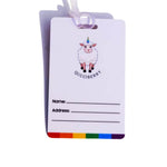 Rainbow Luggage Name Tag – Vibrant, Durable, Waterproof, Customizable,Stylish Travel Accessory