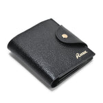 Bliss Grain Leather Wallet, High-Quality Black Leather, Compact and Practical, Ideal for Everyday Carry (Black)