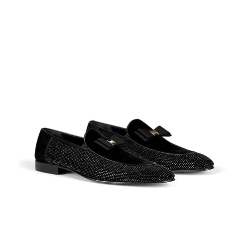 Catherine Black Tuxedo Slip-On, Comfortable Fit, Cushioned Footbed, Hand-Finished Burnish, Classic Style, Flexible Outsole, Shock-Absorbing Insoles