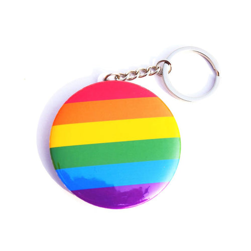 Rainbow Keychain â€“ Vibrant, BPA-Free, Non-Toxic, Heat Safe, Reusable, One-Side Printing, Plastic Keychain, Express Your Colorful Personality