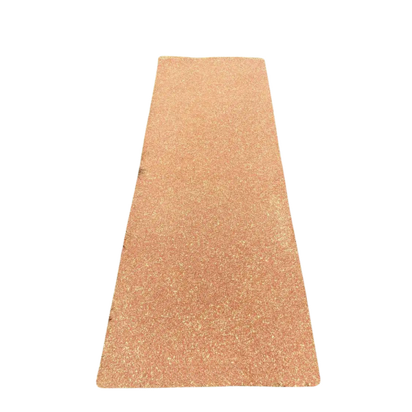 Natural Cork Rubber Yoga Mat with Non-Slip Surface | Eco-Friendly Cork Yoga Mat with Antimicrobial & Durable Design - 3mm