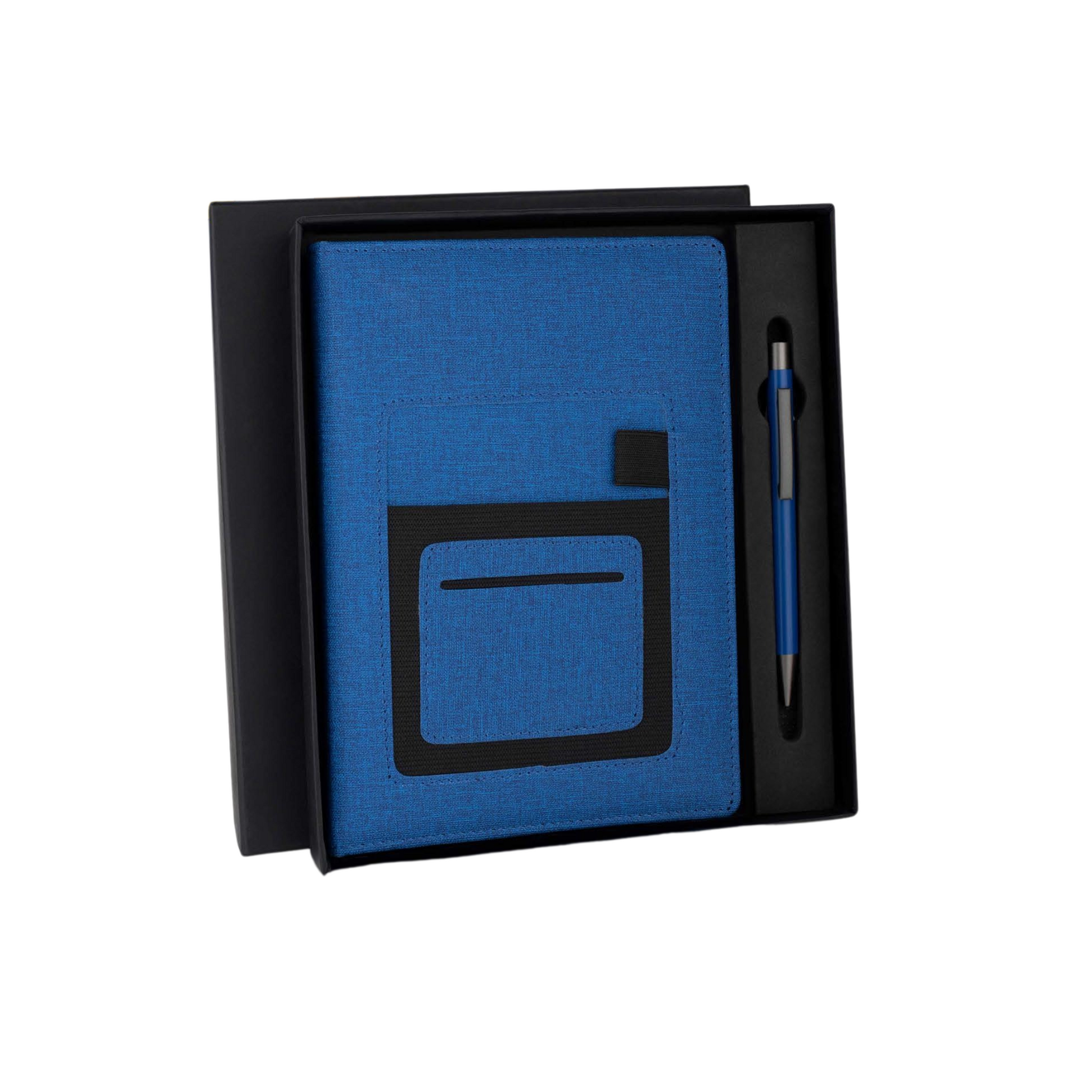 Solid Corporate Gift Set with A5 Journal Notebook & Premium Metal Pen | 2-in-1 Gift Set with Personalized Diary for Executives, Travelers & Special Occasions (Blue, 192 Pages)