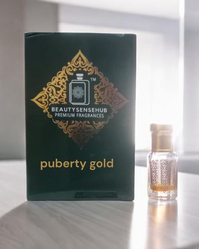 BeautySenseHub Puberty Gold Attar, Mysterious Sweet Fragrance, Alcohol-Free, Authentic Attar, For Both Men & Women