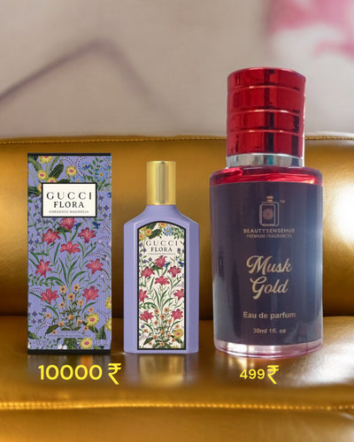 Musk Gold Perfume Spray, Perfume with a long-lasting scent, Classic and Timeless Fragrance for Men & Women