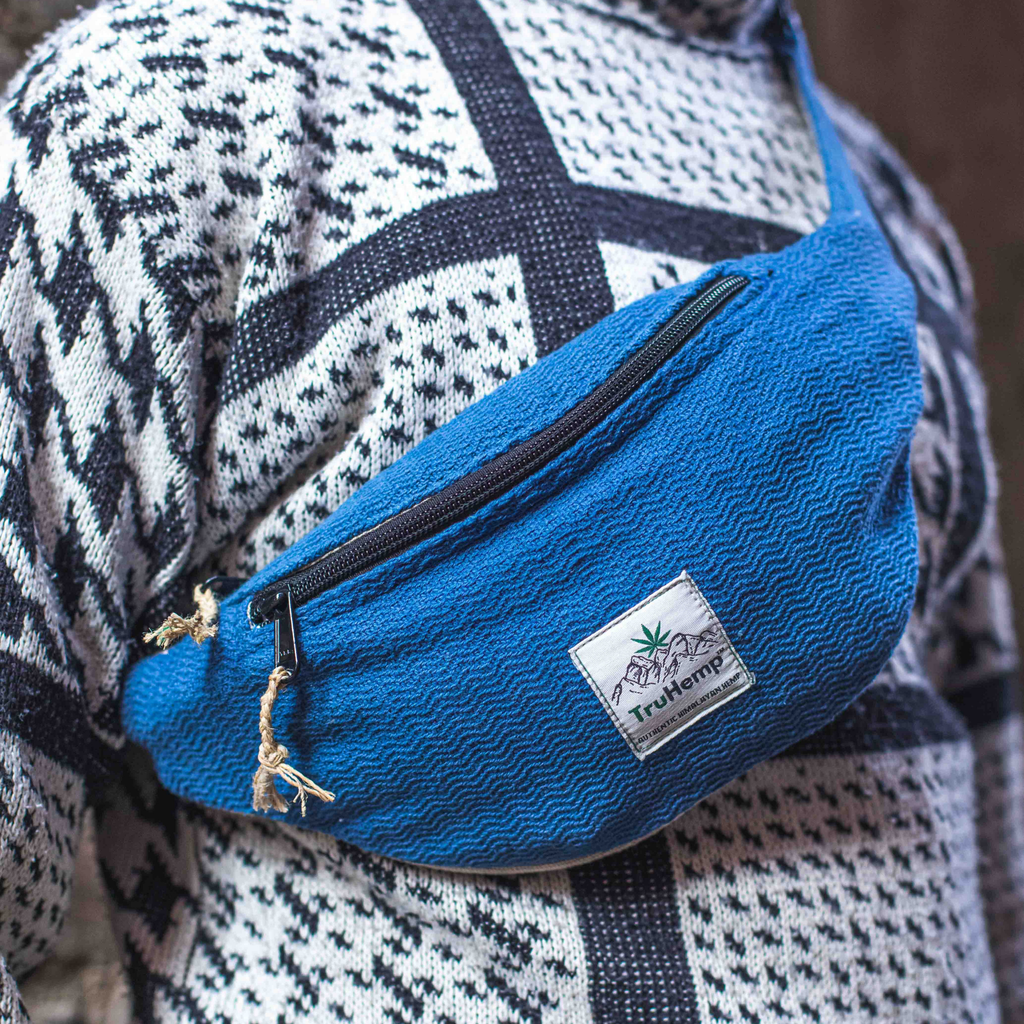 Hemp Fanny Pack with Dual Compartments | Eco-Friendly Waist Bag with Premium YKK Zipper Closure