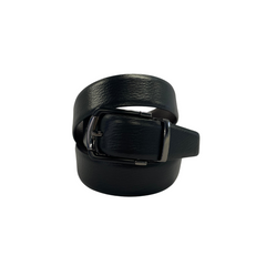 Men's Two-in-One Reversible Black and Brown Leather Belt