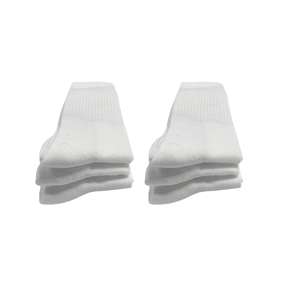 Athletic Crew Socks for Men | Running Crew Length Socks - Pack of 6