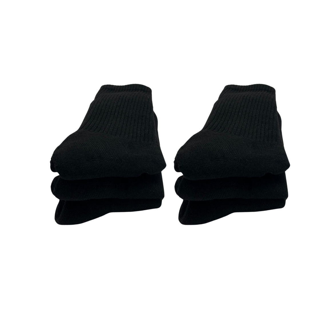 Chaussettes de sport pour hommes | Chaussettes de course mi-mollet - Lot de 6