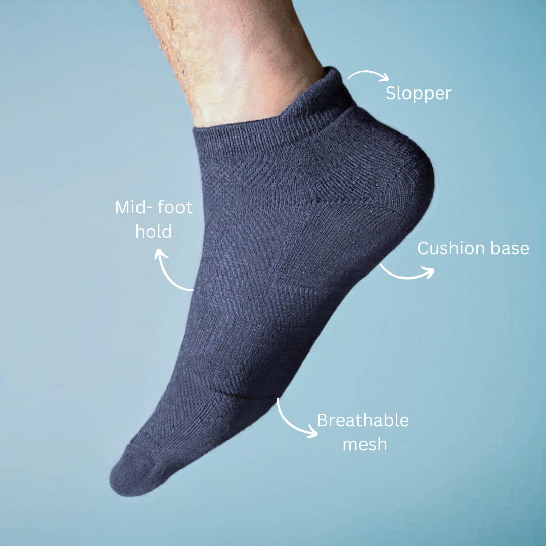 SuperGeneriX Bamboo Socks for Men | Odor-Free Bamboo Socks | Soft Bamboo Socks | Cushioned Bamboo Socks | Breathable Socks | Durable Bamboo Socks (5, Blue)