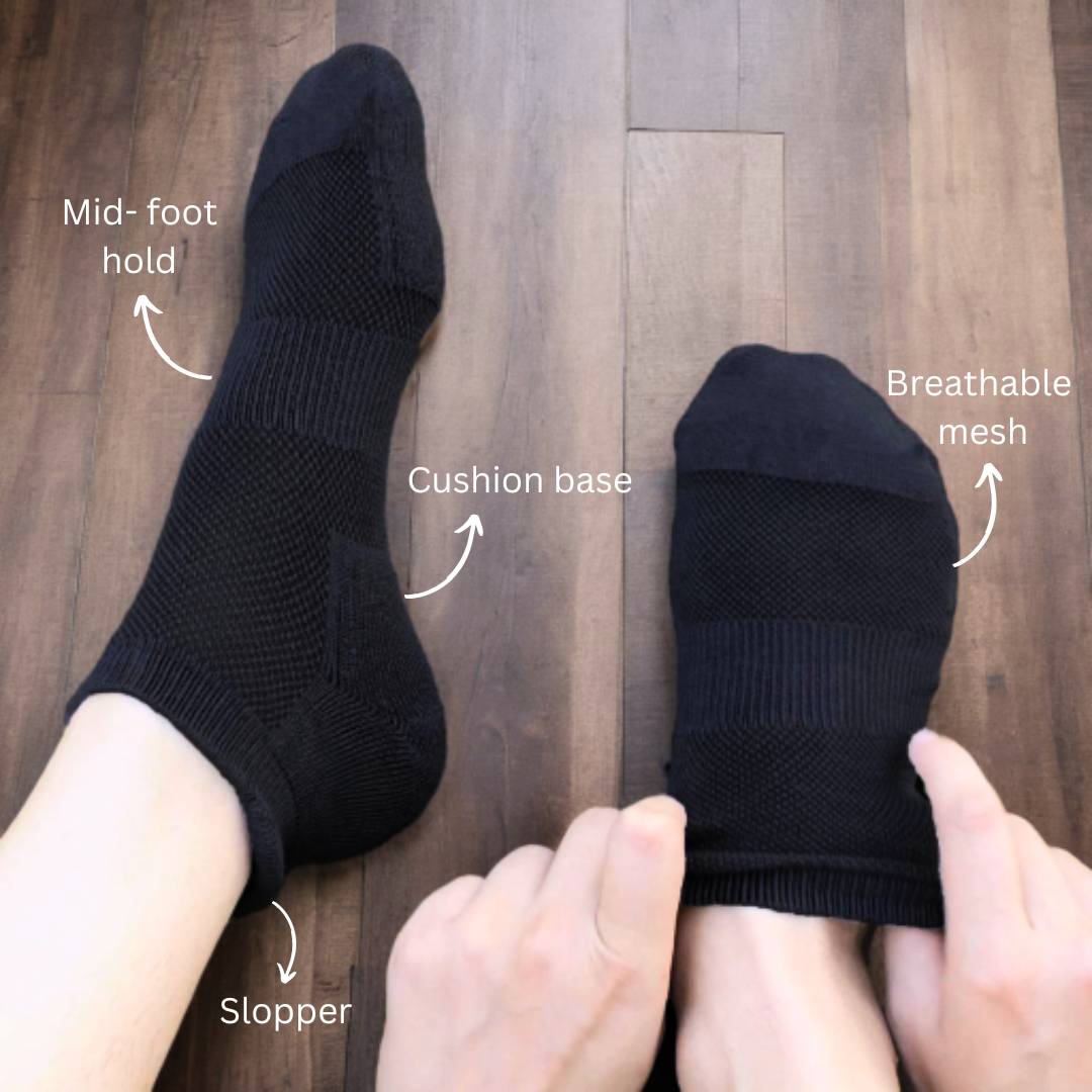 SuperGeneriX Bamboo Socks for Men | Odor-Free Bamboo Socks | Soft Bamboo Socks | Cushioned Bamboo Socks | Breathable Socks | Durable Bamboo Socks (5, Black)