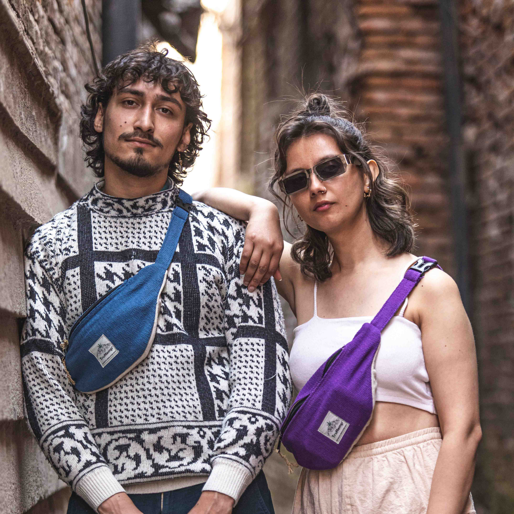 Hemp Fanny Pack with Dual Compartments | Eco-Friendly Waist Bag with Premium YKK Zipper Closure