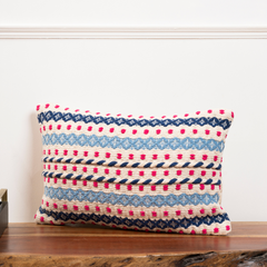 Trellis Cotton Cushion Cover | Handwoven Cushion Cover for Sofa or Bed