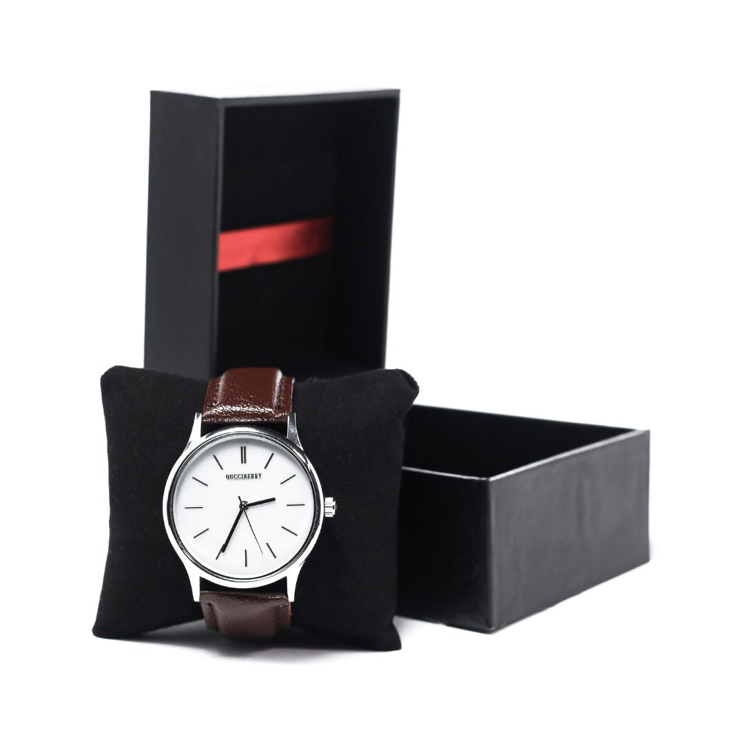 Brown Watch – Classic Analog Design, Steel Strap, Perfect for Weddings or Casual Wear, Brown