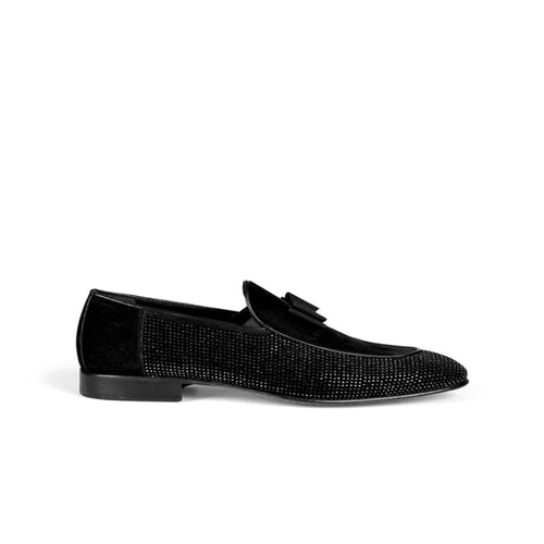 Catherine Black Tuxedo Slip-On, Comfortable Fit, Cushioned Footbed, Hand-Finished Burnish, Classic Style, Flexible Outsole, Shock-Absorbing Insoles