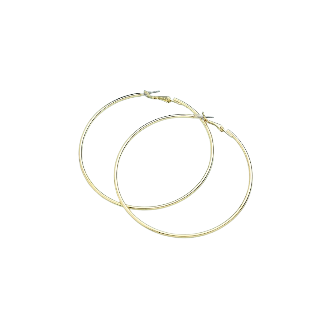 Gold Hoop Earrings Set | Chunky Earrings - Set of 3 (Small, Medium & Large)