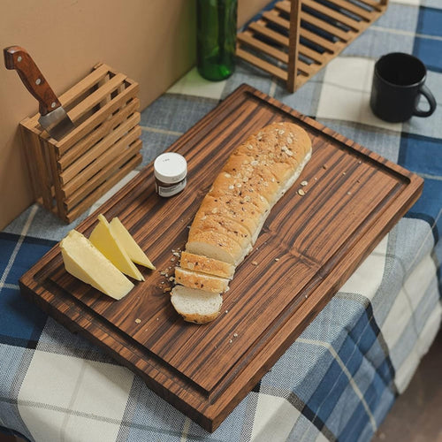 old trunk | Handcrafted Teak Wood Chopping Board | Classique-Large (18x12x1.25 inches) | Durable & Eco-Friendly Kitchen Cutting Board | Perfect for Vegetables, Fruits & Bread