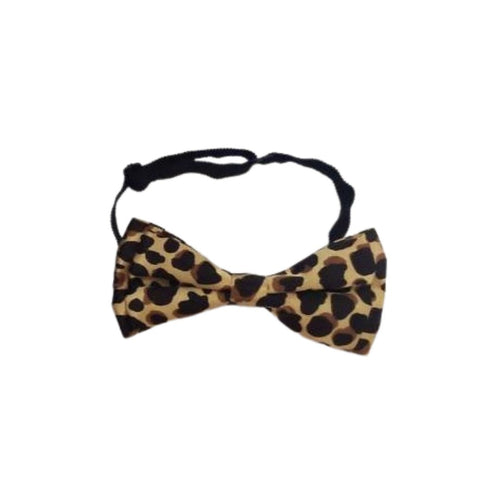 Satan Leopard Print Bow-Tie â€“ Bold Animal Print, Pre-Tied Design, Adjustable for All Genders