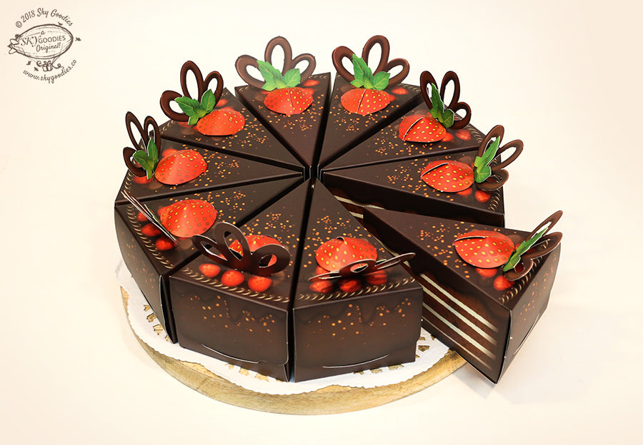 Chocolate Cake Gift Boxes (Set of 10), Durable and Elegant Gift Packaging, Perfect for Festivals, Birthdays, and Special Occasions