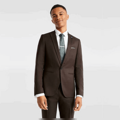 Congo Brown 2-Piece Business Suit for Men | Custom-Made Suit for Work & Festivals