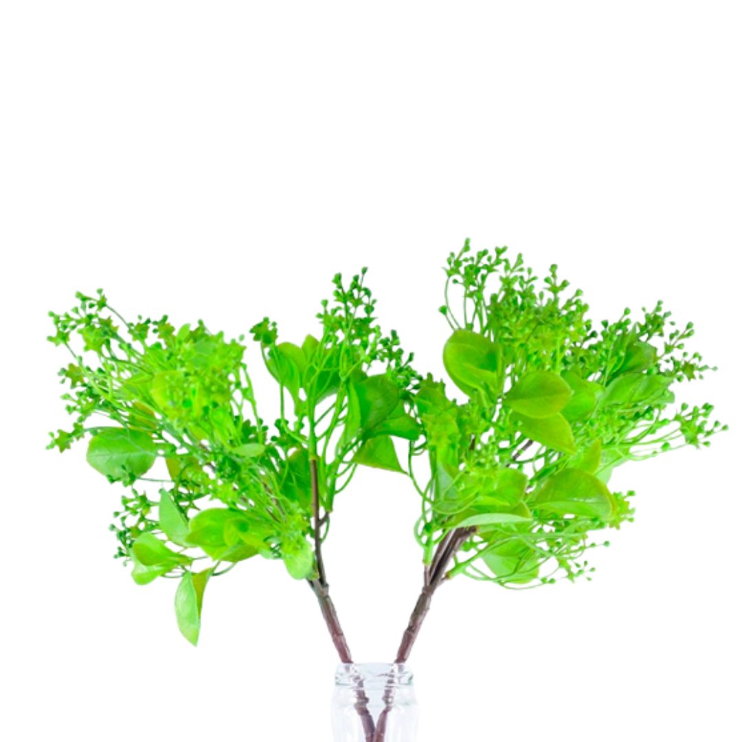 Qucciberry Artificial Green Leaves, Decorative Piece for Weddings, Table & Home Décor, Stylish and Long-Lasting, Unisex